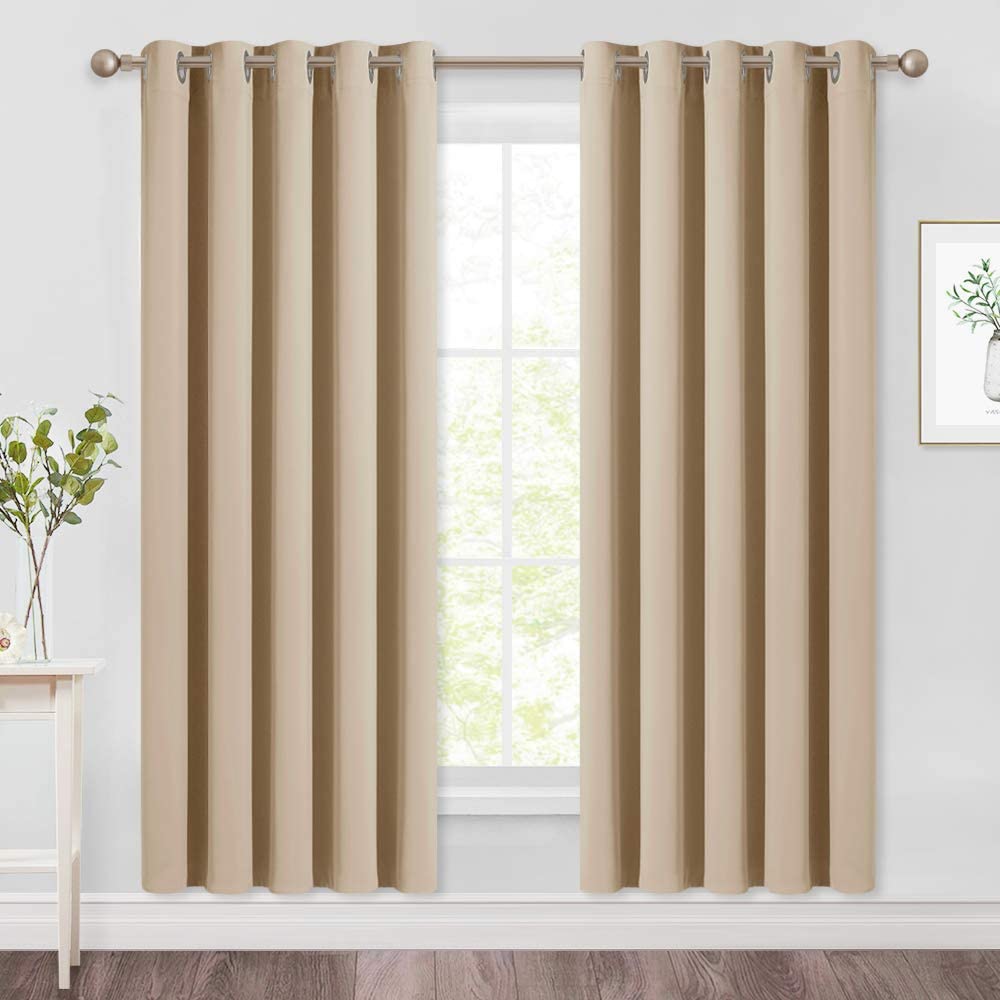 Blackout Window Treatment Thermal Insulated Grommet Drapery Panels - Anna's Linens