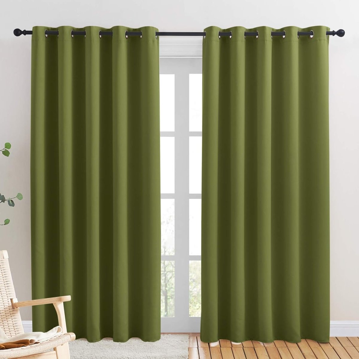 Blackout Window Treatment Thermal Insulated Grommet Drapery Panels - Anna's Linens