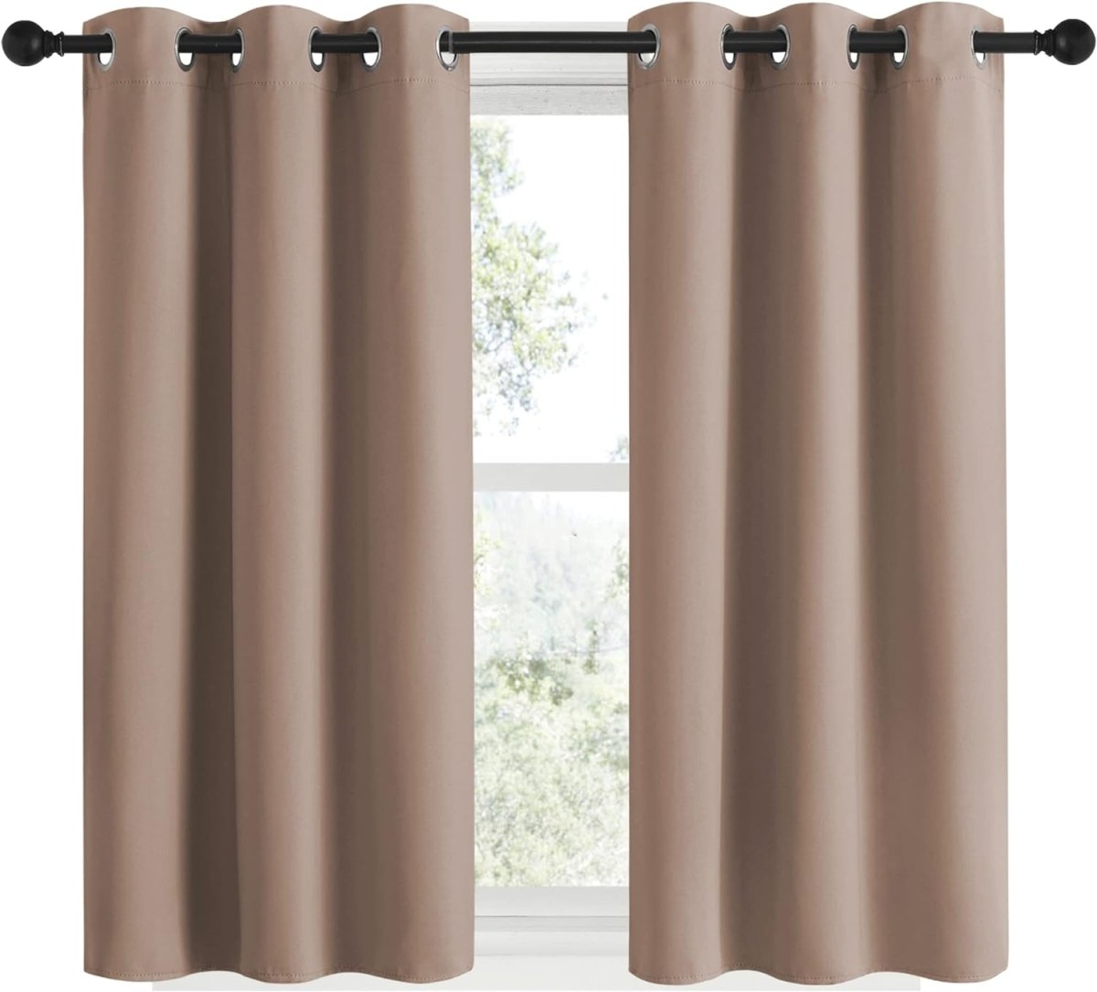 Blackout Window Treatment Thermal Insulated Grommet Drapery Panels - Anna's Linens