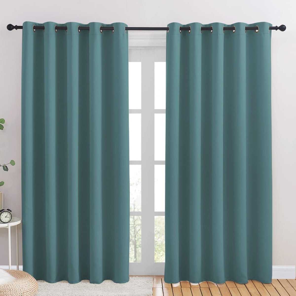 Blackout Window Treatment Thermal Insulated Grommet Drapery Panels - Anna's Linens