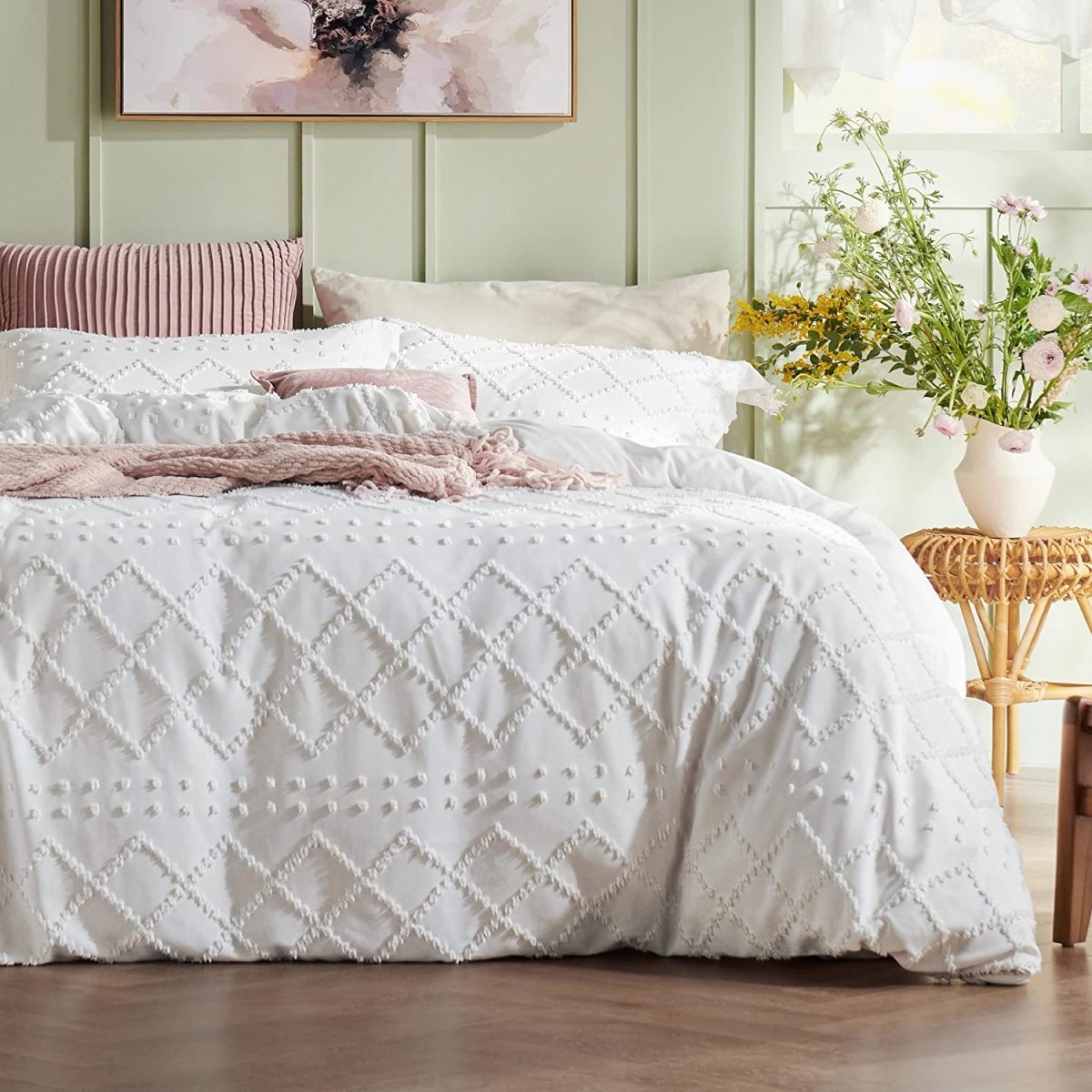 Boho Shabby Chic Duvet Cover Bedding Set - Anna's Linens