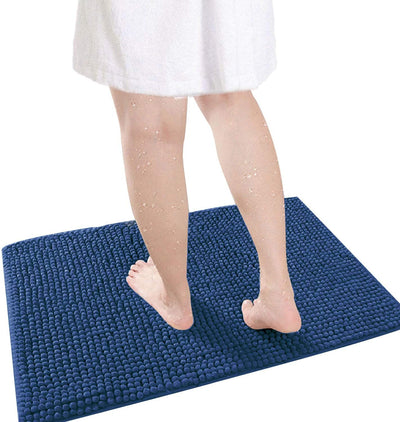 Blue. Soft Bathroom Rug