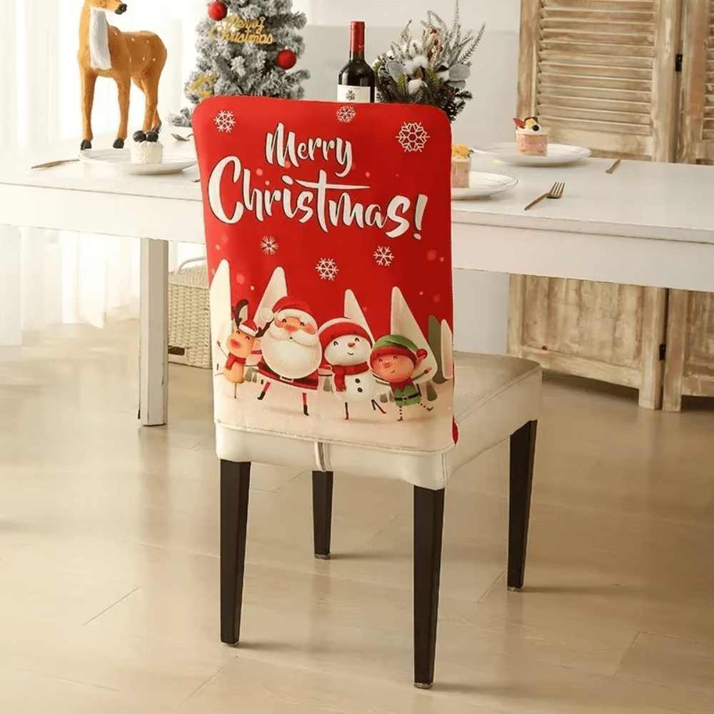 Christmas Santa Claus Chair Cover Set of 6 - Anna's Linens