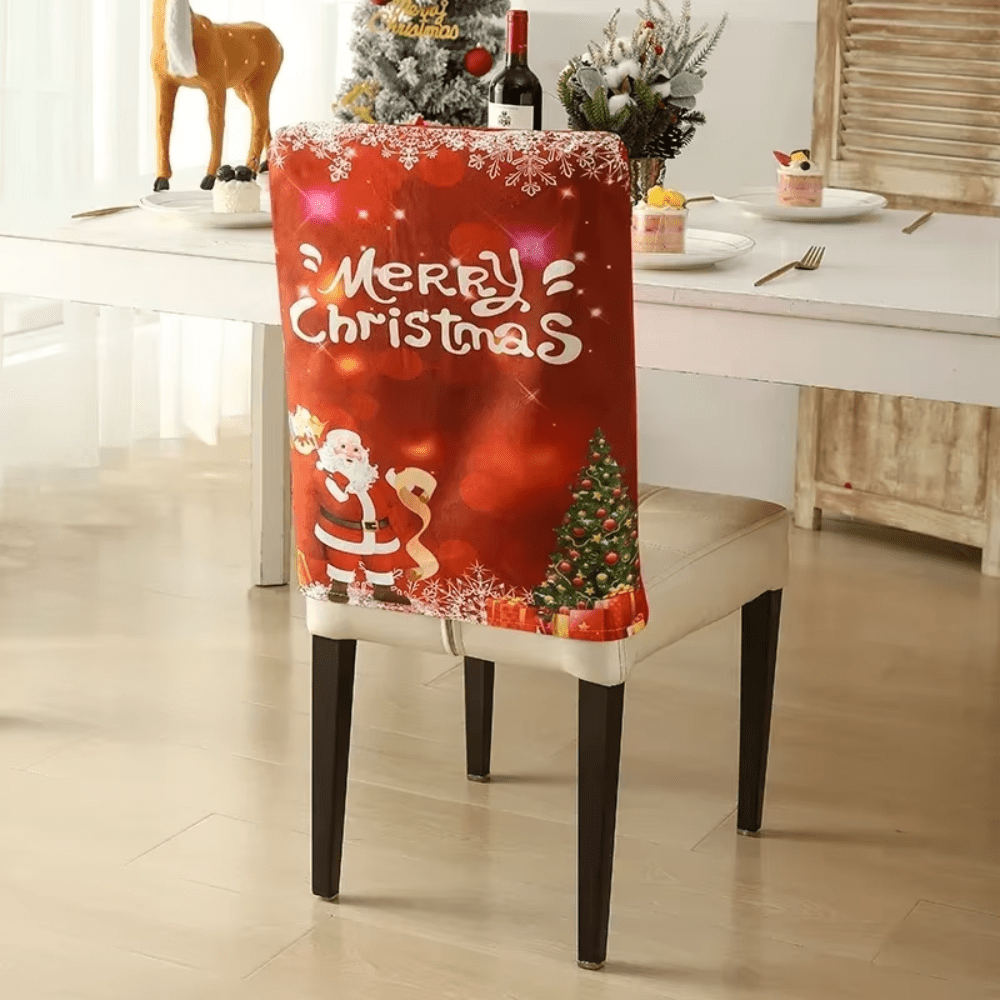Christmas Santa Claus Chair Cover Set of 6 - Anna's Linens