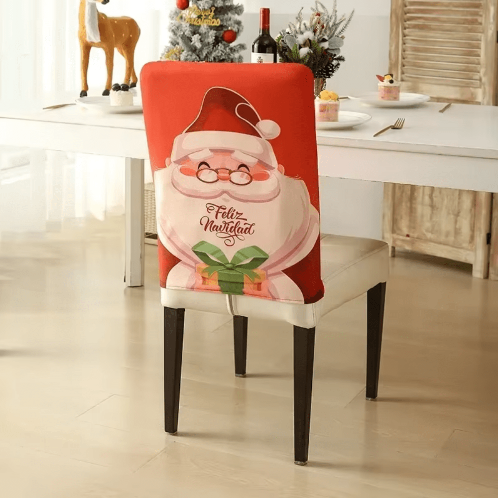 Christmas Santa Claus Chair Cover Set of 6 - Anna's Linens