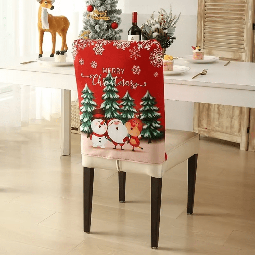 Christmas Santa Claus Chair Cover Set of 6 - Anna's Linens