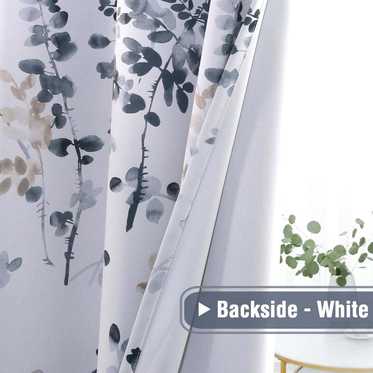 Classical Floral Darkening Thermal Insulated Light Blocking Blackout Grommet Curtains - Anna's Linens