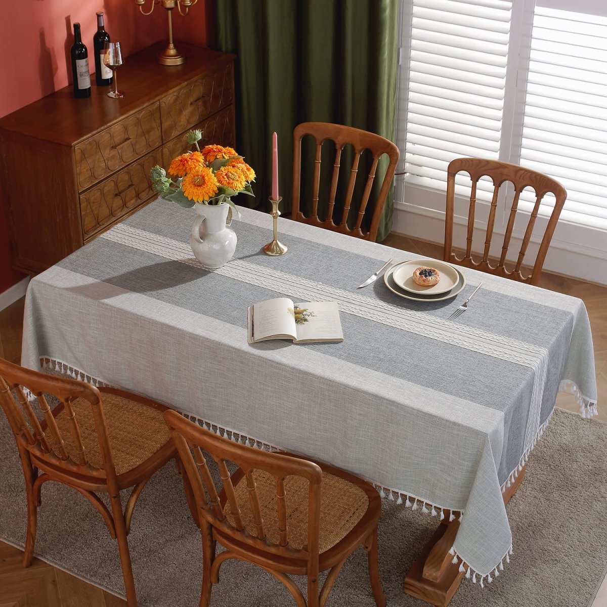 Cotton Linen Waterproof Tablecloth - Anna's Linens