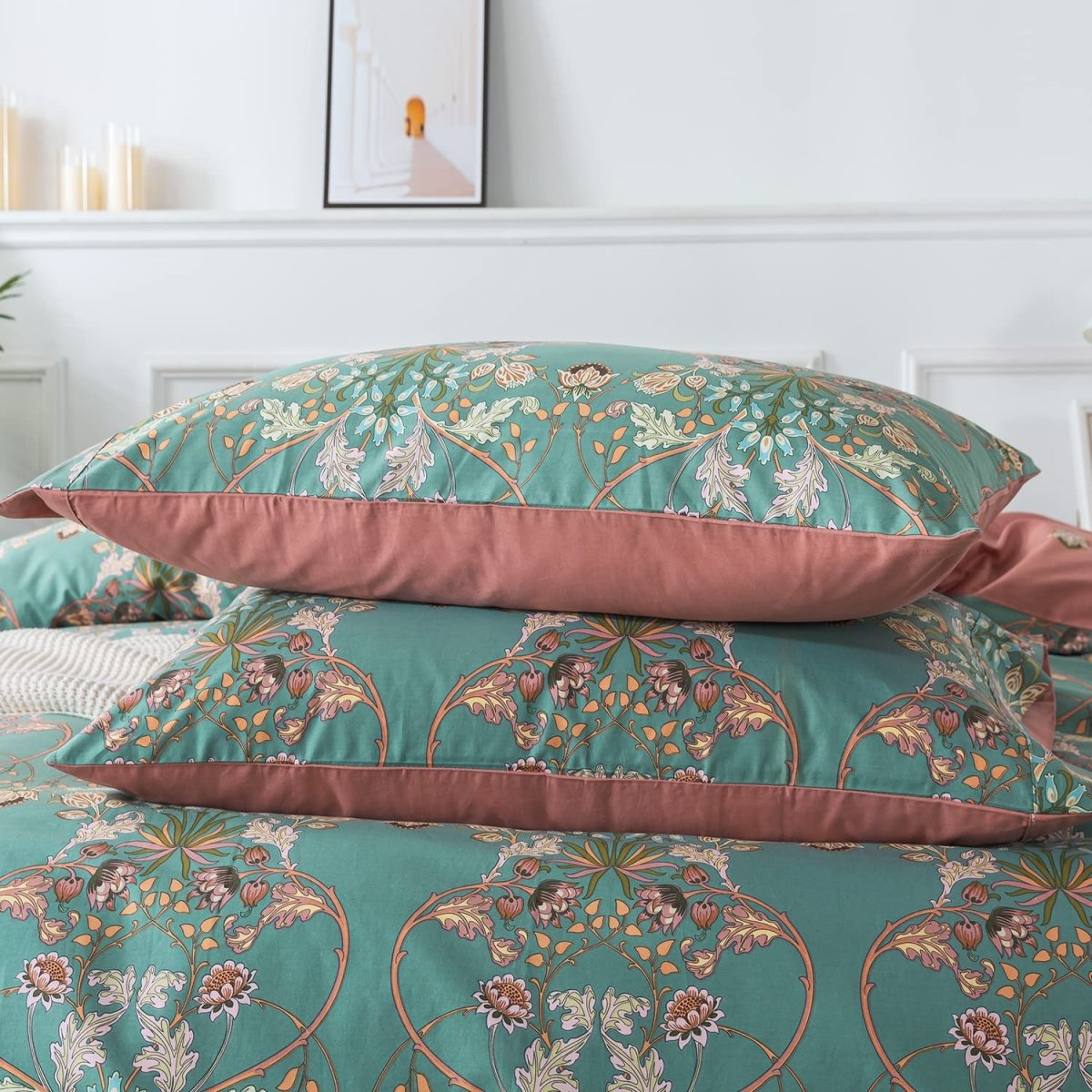 Cotton Reversible Soft Breathable Duvet Cover Set - Anna's Linens