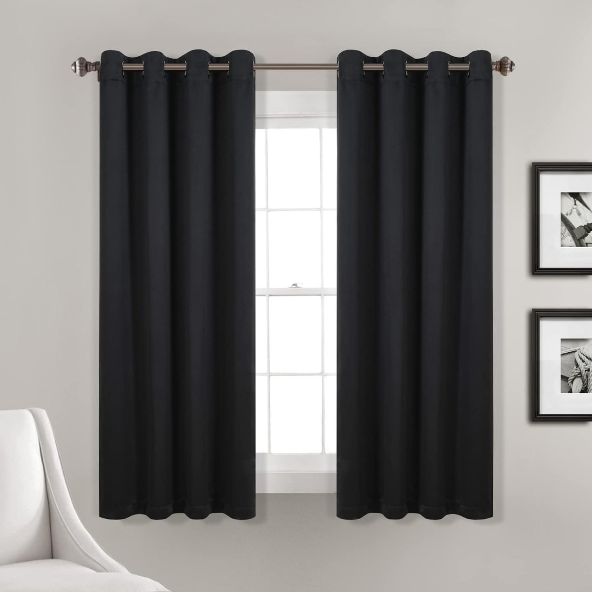 Decor Curtains - Grommet Panel with Insulated Blackout Lining - Anna's Linens
