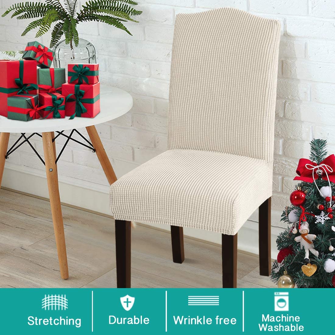 Dining Room Removable Washable Chair Covers Set of 4 - Anna's Linens