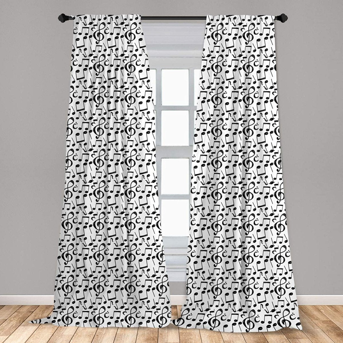 Exotic Inspired Pattern Decorative Window Rod Pocket Curtains - Anna's Linens