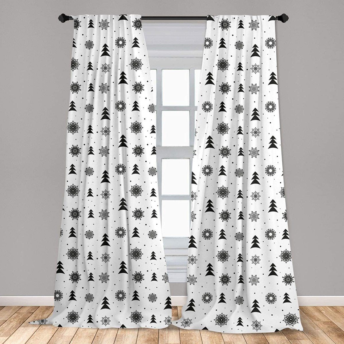 Exotic Inspired Pattern Decorative Window Rod Pocket Curtains - Anna's Linens