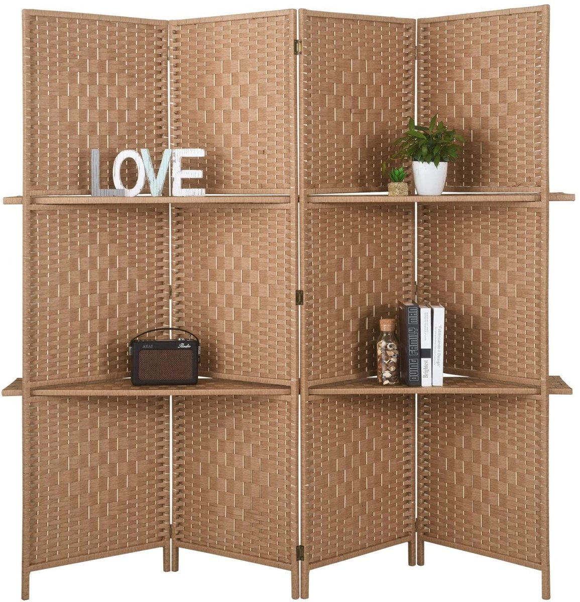 Extra Wide 6 Panels Room Divider Folding Screen Privacy Partition Wall - Anna's Linens