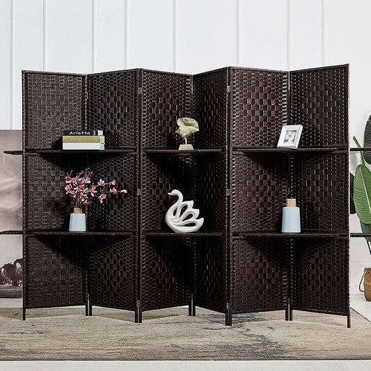 Extra Wide 6 Panels Room Divider Folding Screen Privacy Partition Wall - Anna's Linens