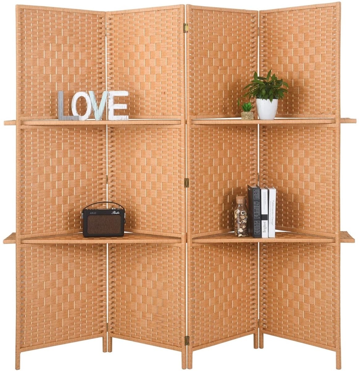Extra Wide 6 Panels Room Divider Folding Screen Privacy Partition Wall - Anna's Linens