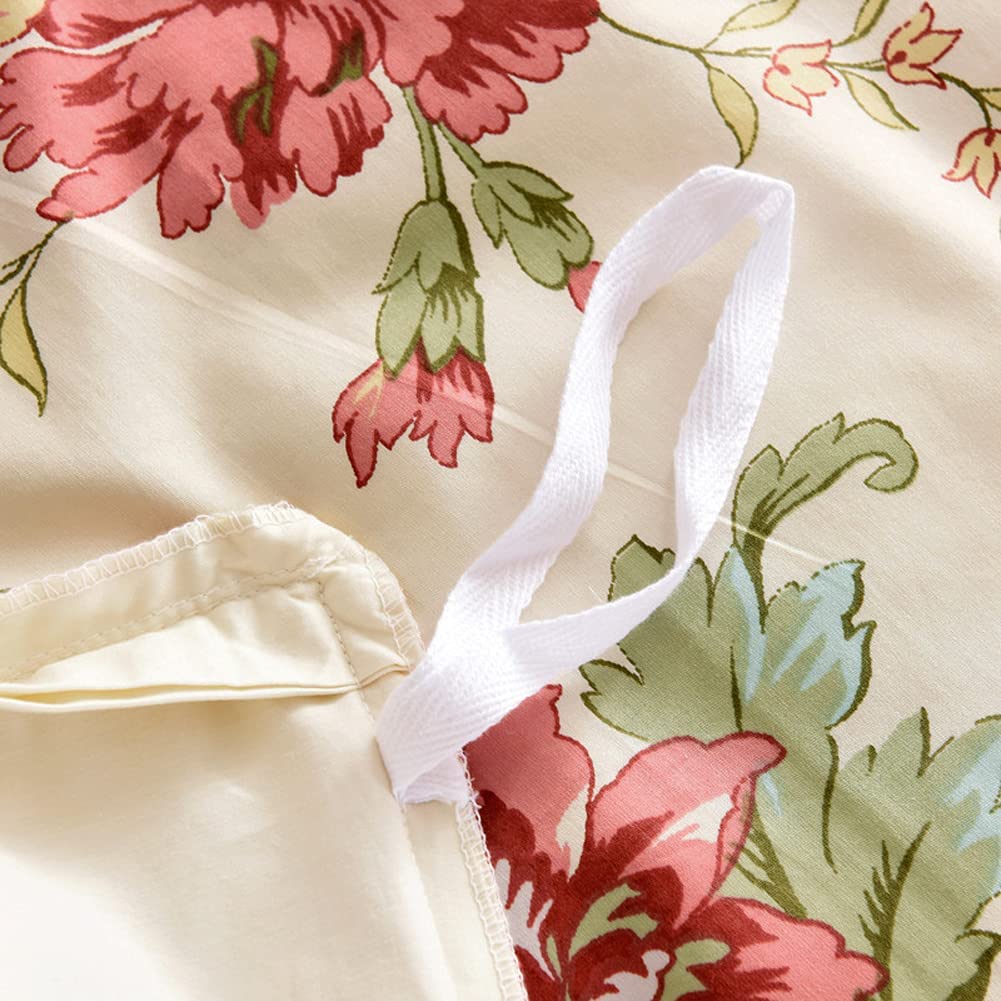 Garden Style 3 pcs Cotton Reversible Soft Durable Comforter Cover Set - Anna's Linens