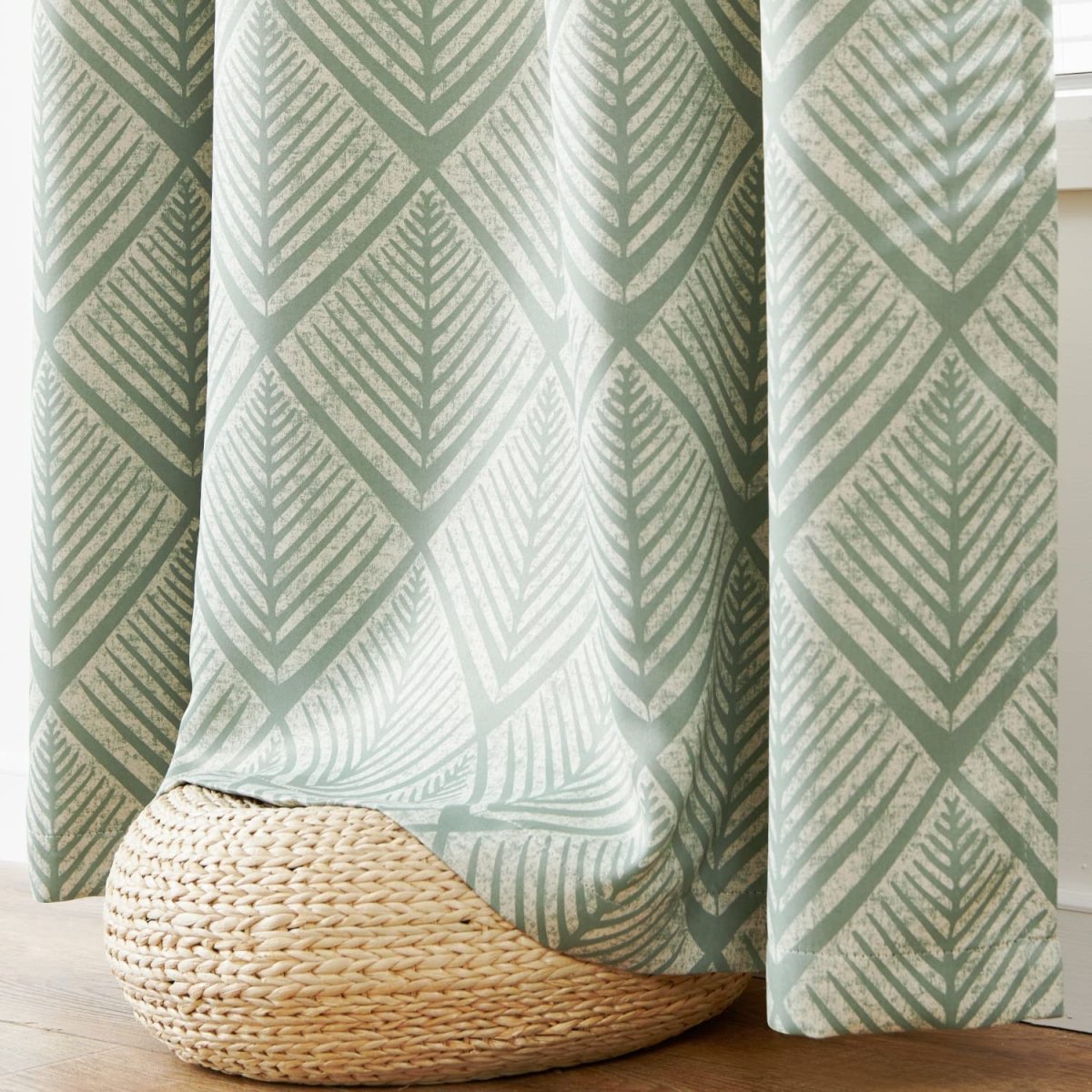 Geometric Pattern Design Darkening Thermal Insulated Blackout Curtains - Anna's Linens