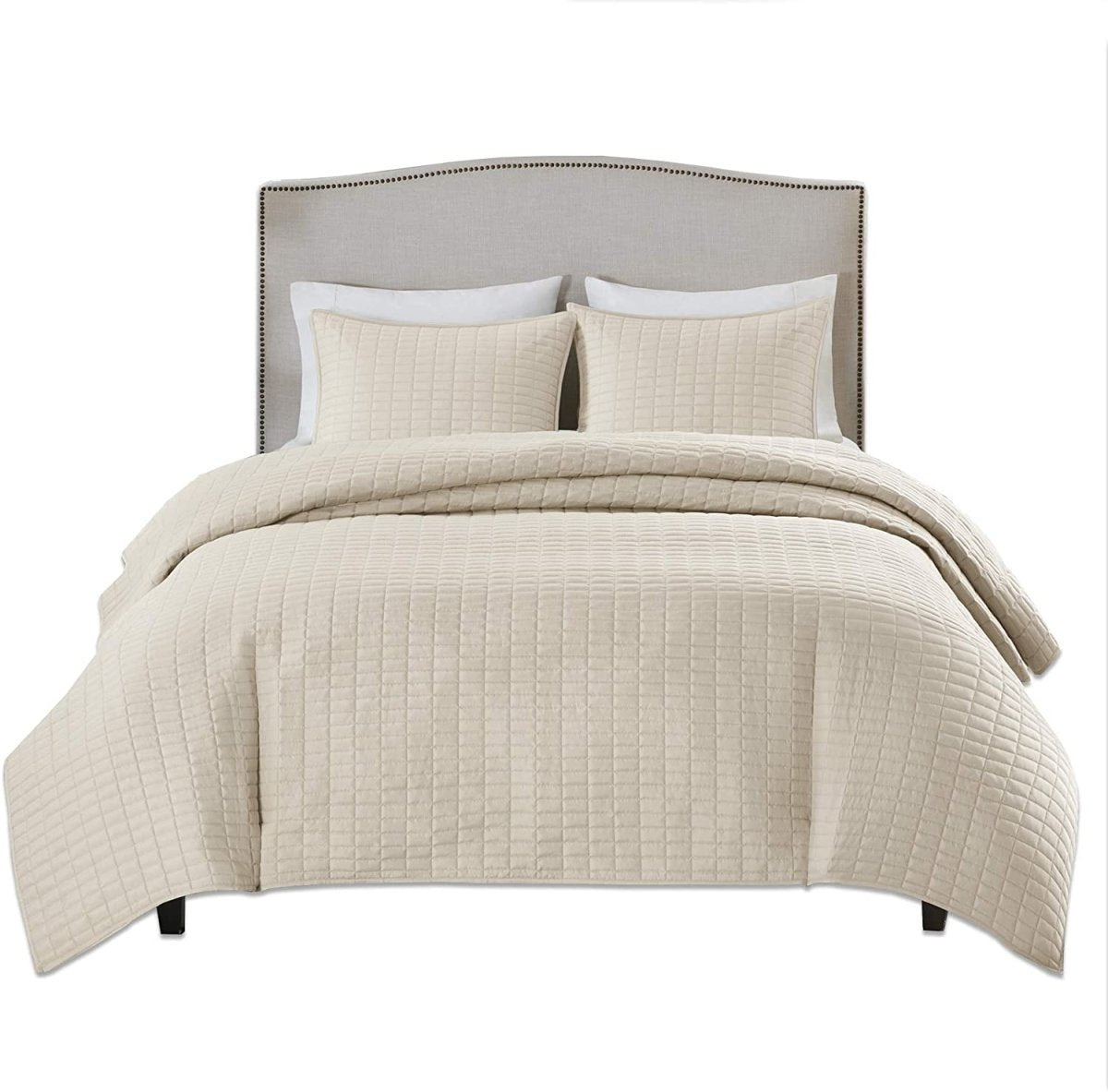 Luxury Double Sided Stitching Design Quilt Set All Season Lightweight Coverlet Bedspread - Anna's Linens