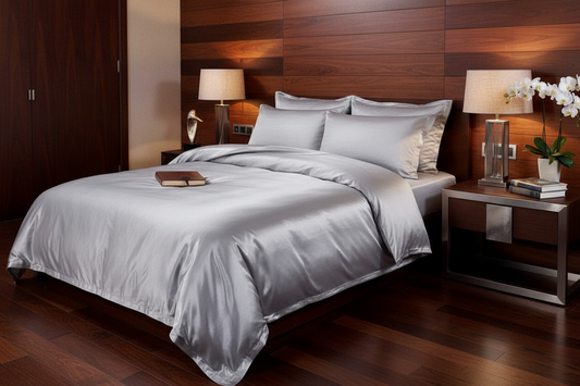 Luxury Satin Silk Duvet Cover 3 pcs Set - Anna's Linens