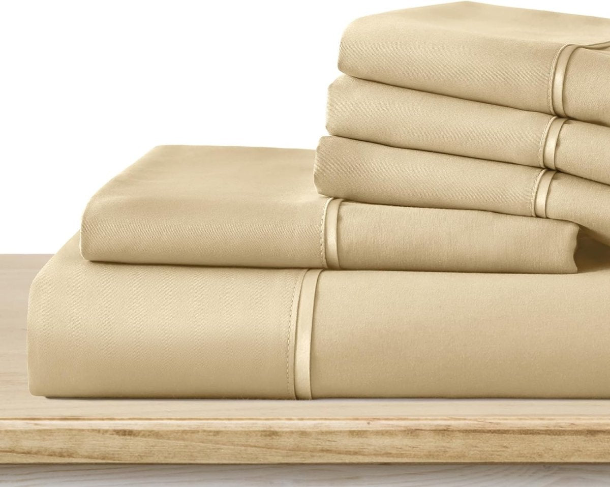 Luxury Soft 1800 Thread Count Hypoallergenic Wrinkle Fade Stain Resistant Cooling Bedding Sheets 6 pcs - Anna's Linens