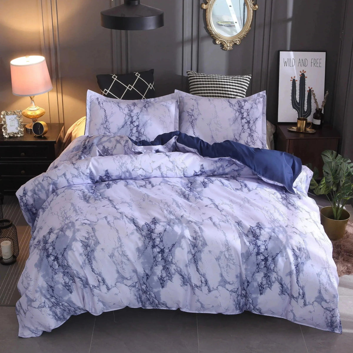 Marble Duvet Bedding Set - Anna's Linens