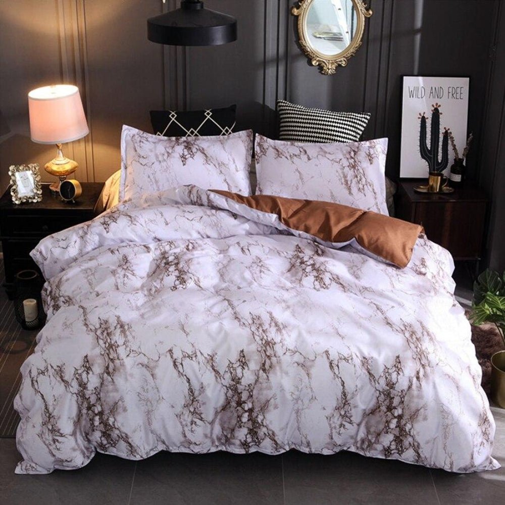 Marble Duvet Cover Bedding Set - Anna's Linens