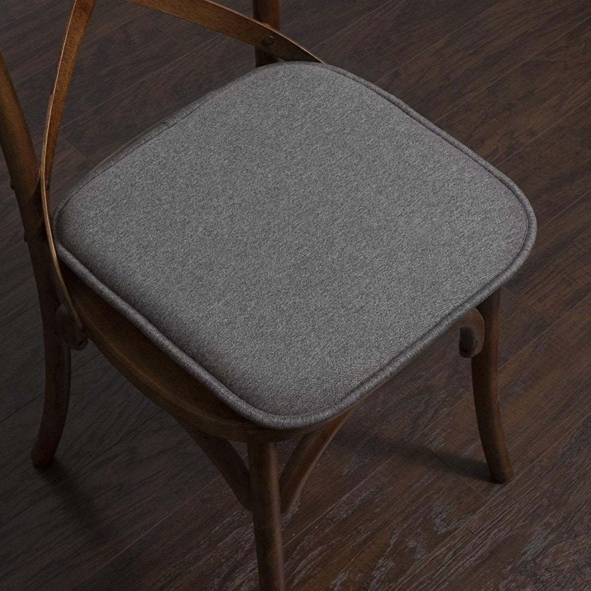 Memory Foam Chair Cushion Rounded Square 16" x 16" Seat Cover - Anna's Linens