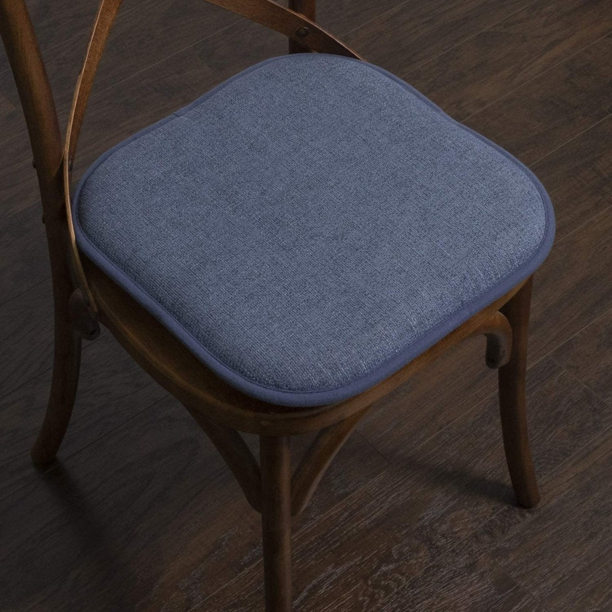 Memory Foam Chair Cushion Rounded Square 16" x 16" Seat Cover - Anna's Linens