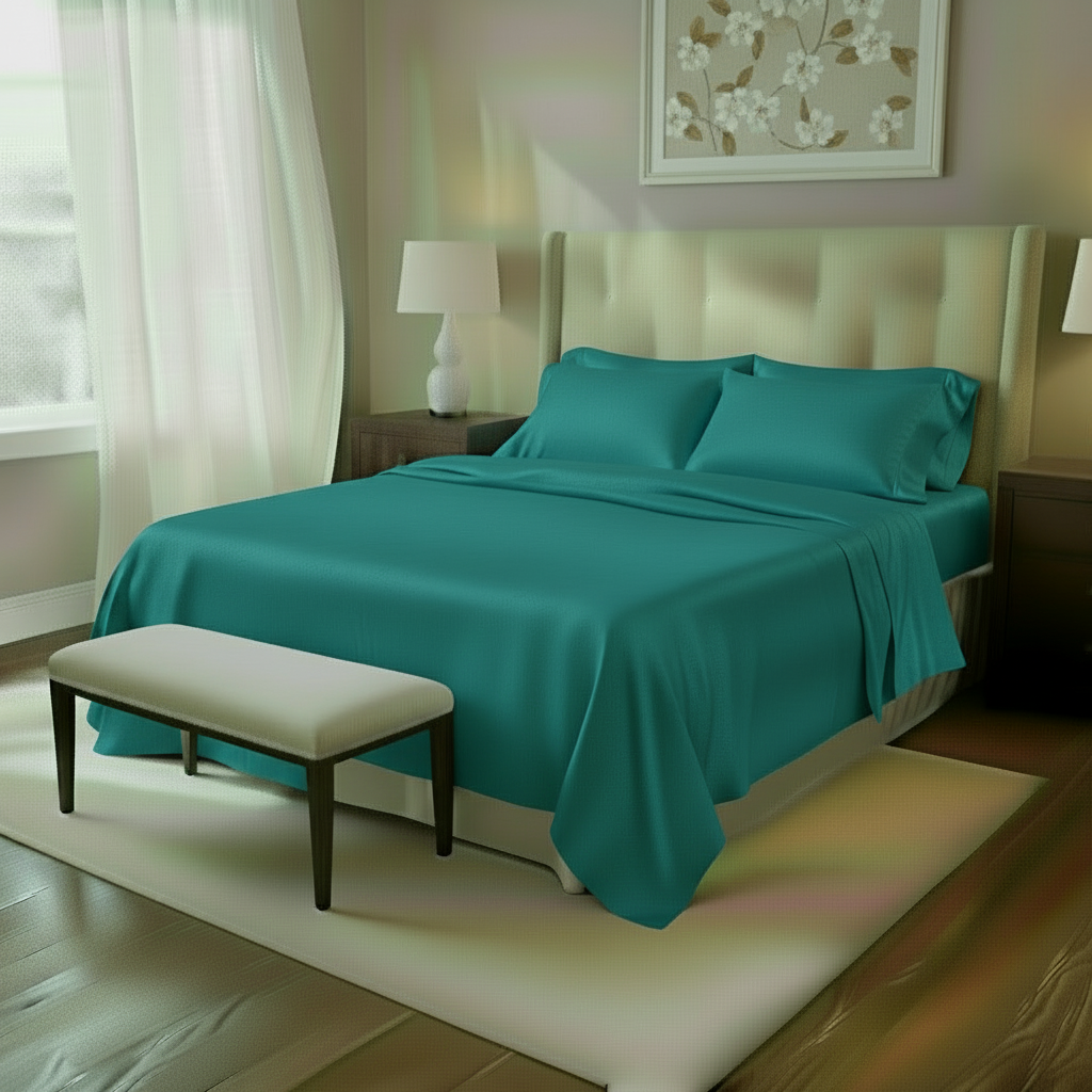 Mulberry Silk Fitted Sheet Pillowcases Set - Anna's Linens