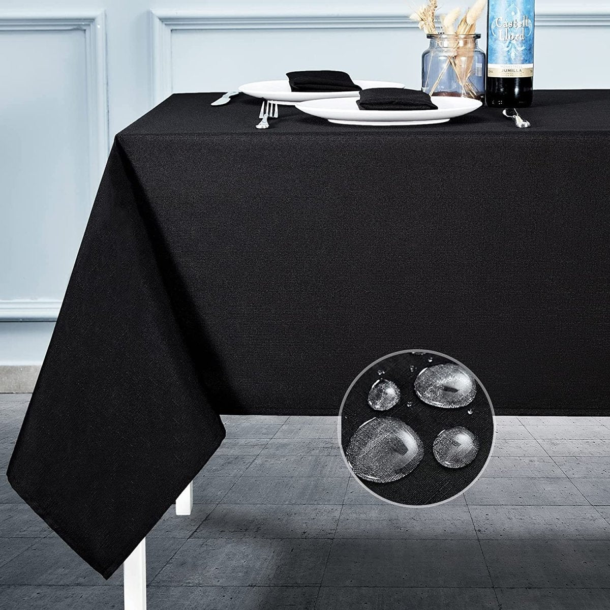 Rectangle Linen Waterproof Anti - Shrink Tablecloth - Anna's Linens