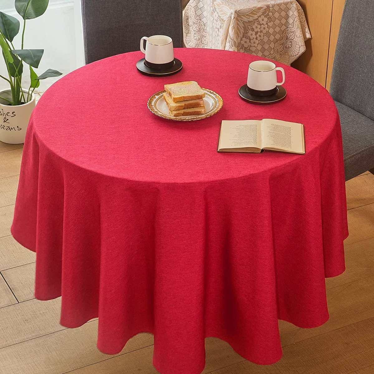 Rectangle Linen Waterproof Anti - Shrink Tablecloth - Anna's Linens