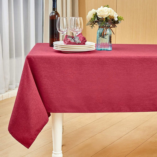 Rectangle Linen Waterproof Anti - Shrink Tablecloth - Anna's Linens