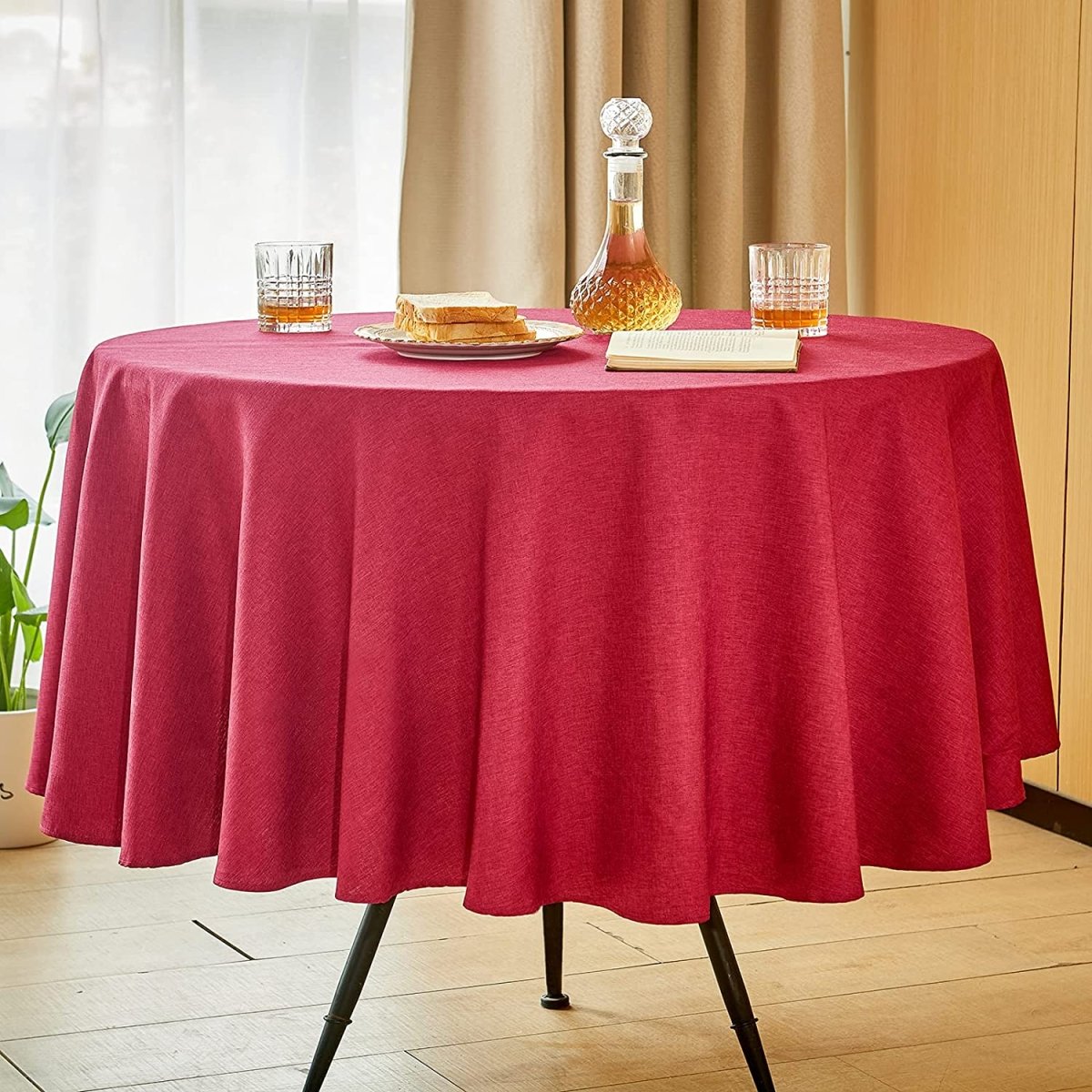 Rectangle Linen Waterproof Anti - Shrink Tablecloth - Anna's Linens