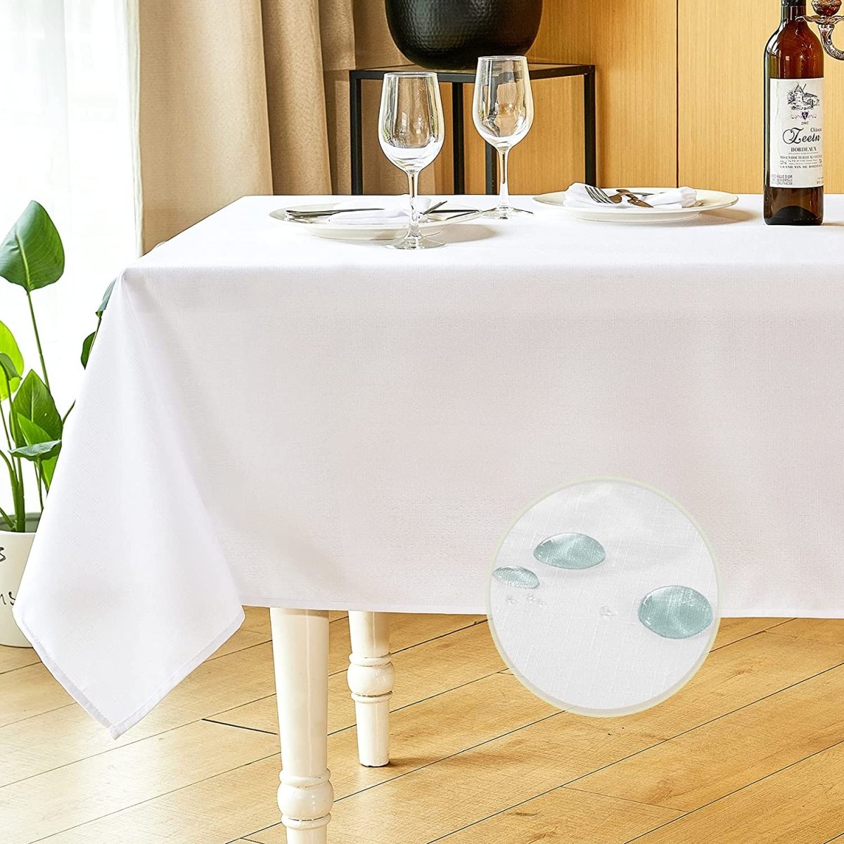 Rectangle Linen Waterproof Anti - Shrink Tablecloth - Anna's Linens
