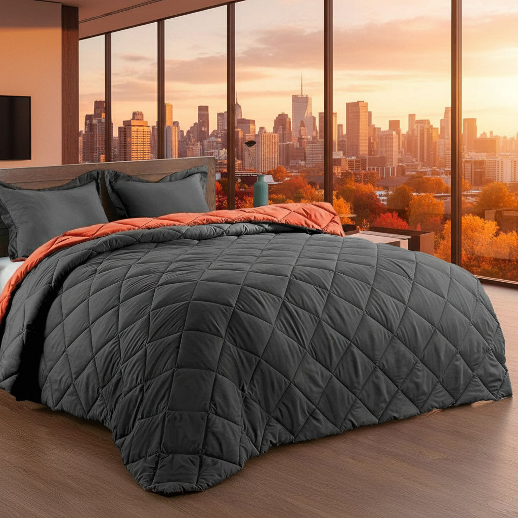Reversible Down Alternative All Seasons Luxury Comforter Set – Anna's ...