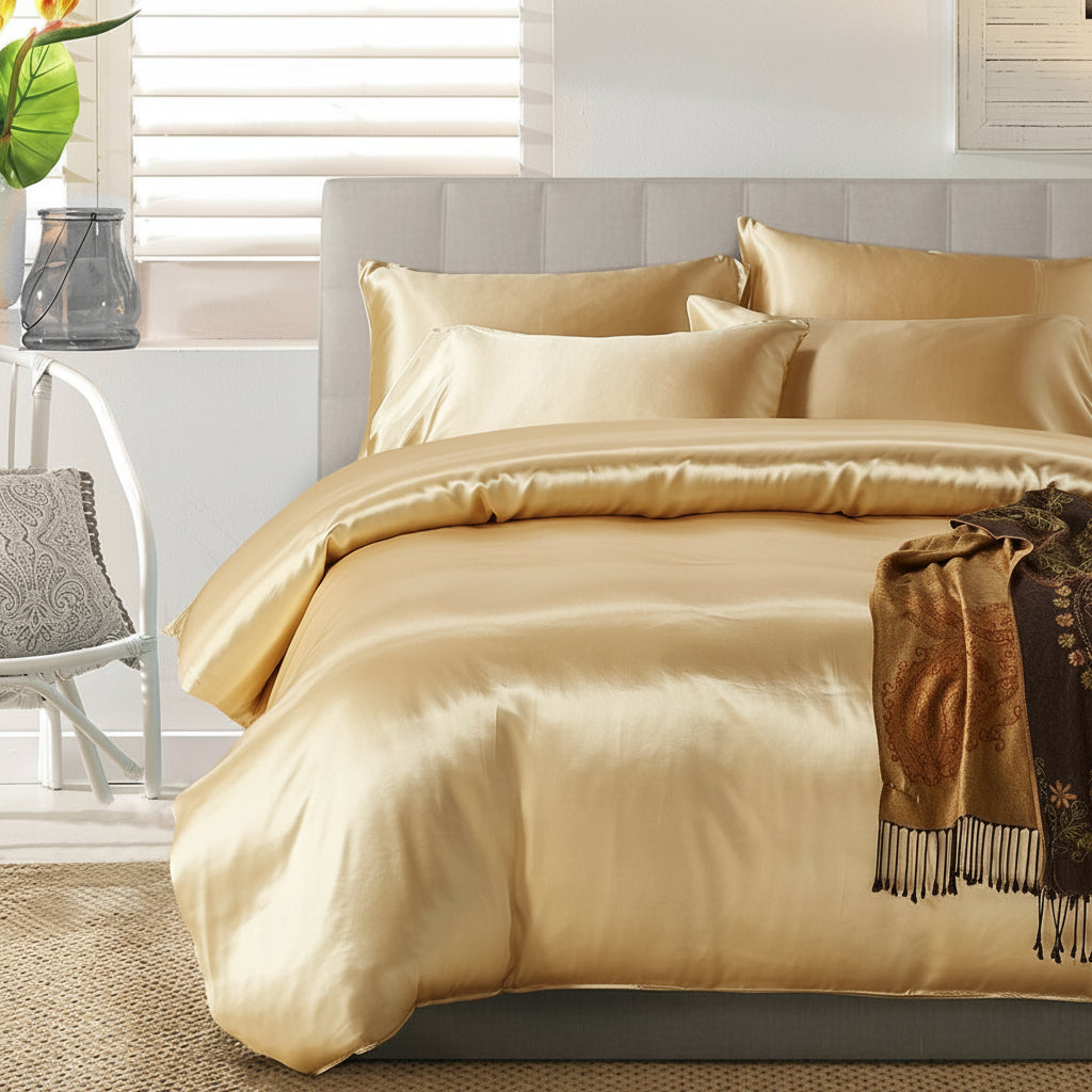 Satin Luxury Style Duvet Cover Bedding Set - Anna's Linens