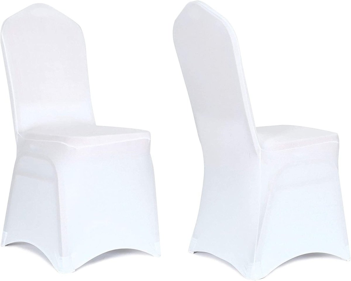 Set of 10. Spandex Dining Room Chair Covers - Universal Stretch Chair Slipcovers Protector - Anna's Linens