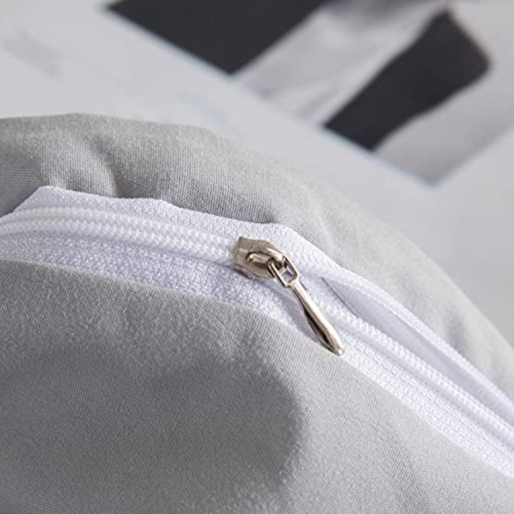 Soft Breathable Washed Microfiber Zipper Closure Duvet Cover Set - Anna's Linens