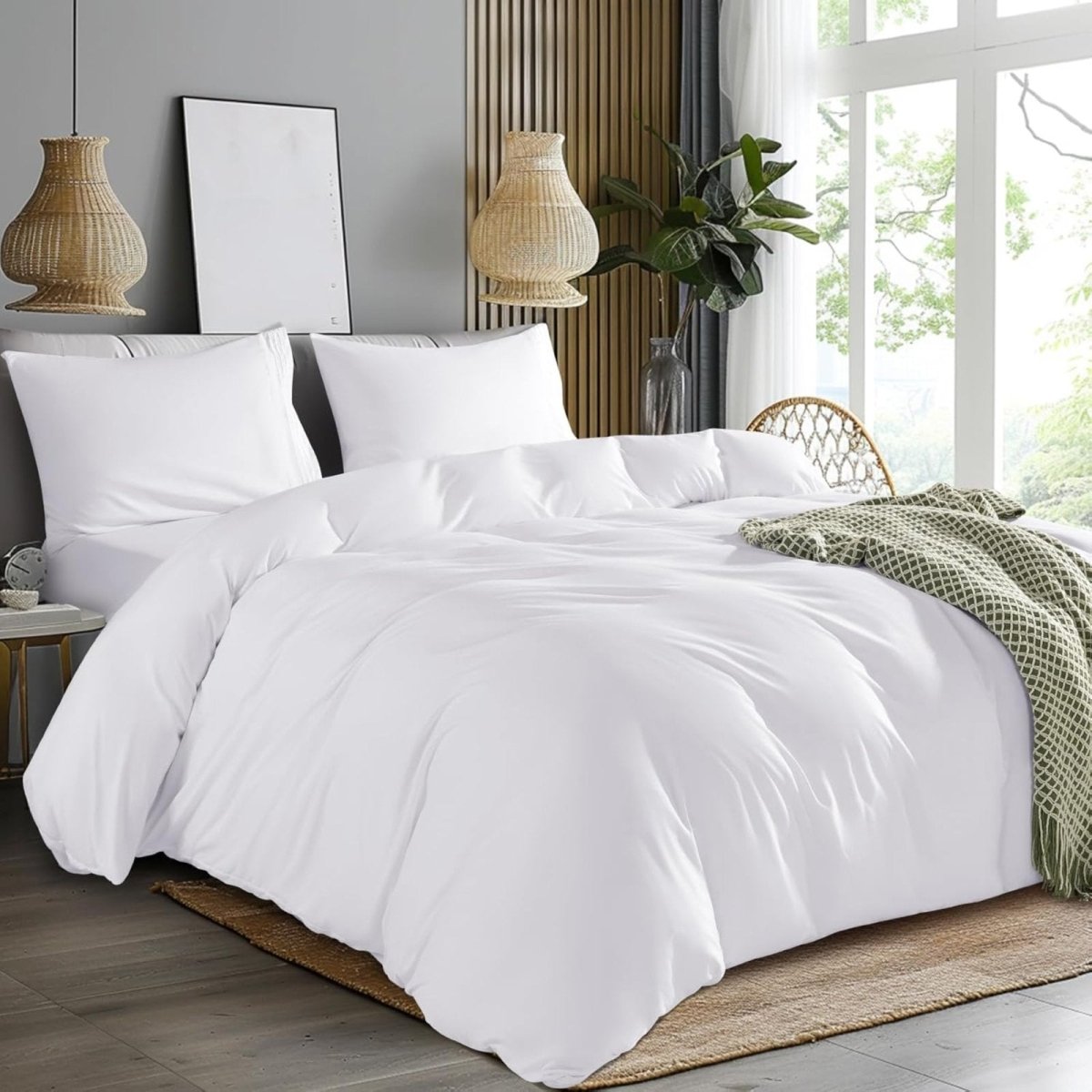 Soft Prewashed 3 pcs Zipper Closure Duvet Cover Set - Anna's Linens