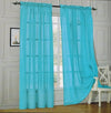 Window Curtains 2-Piece Sheer Panel with 2 inch Rod Pocket - Anna's Linens Store