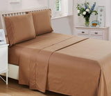 Bed Sheet Set 1800 Microfiber Wrinkle Stain and Fade Resistant Hypoallergenic Deep Pocket 6 Piece