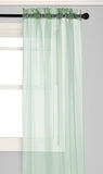 Window Curtains 2-Piece Sheer Panel with 2 inch Rod Pocket - Anna's Linens Store