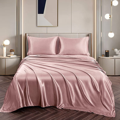 Satin Silky Soft 4 pcs Bed Sheets Set - Anna's Linens Store