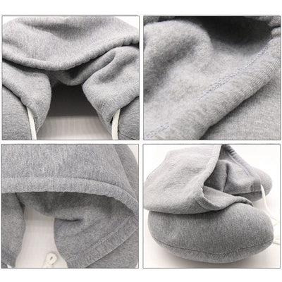 grey Hooded pillow