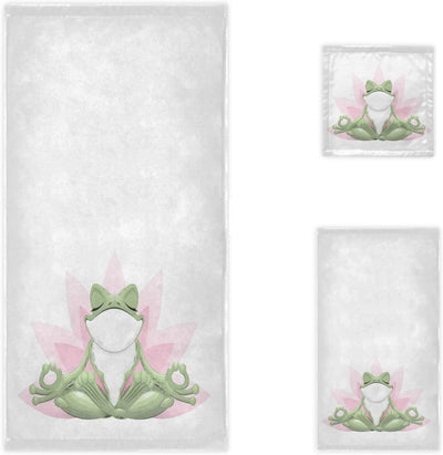 Soft Luxury Set of 3 Towels Bath Towel Hand Towel Washcloth Multipurpose for Bathroom Hotel Gym Spa and Beach - Anna's Linens Store
