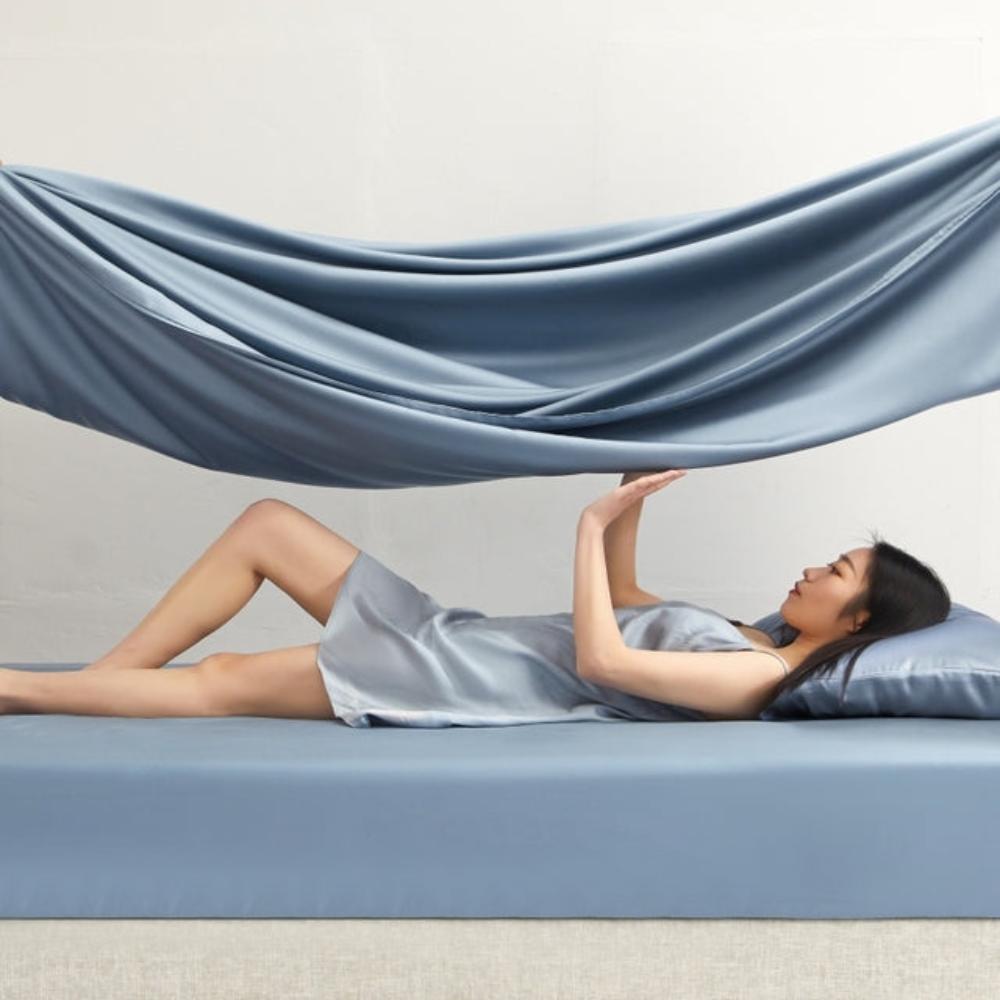 100% Mulberry Silk Fitted Sheet Pillowcases Set - Anna's Linens