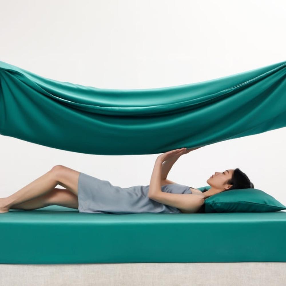 100% Mulberry Silk Fitted Sheet Pillowcases Set - Anna's Linens