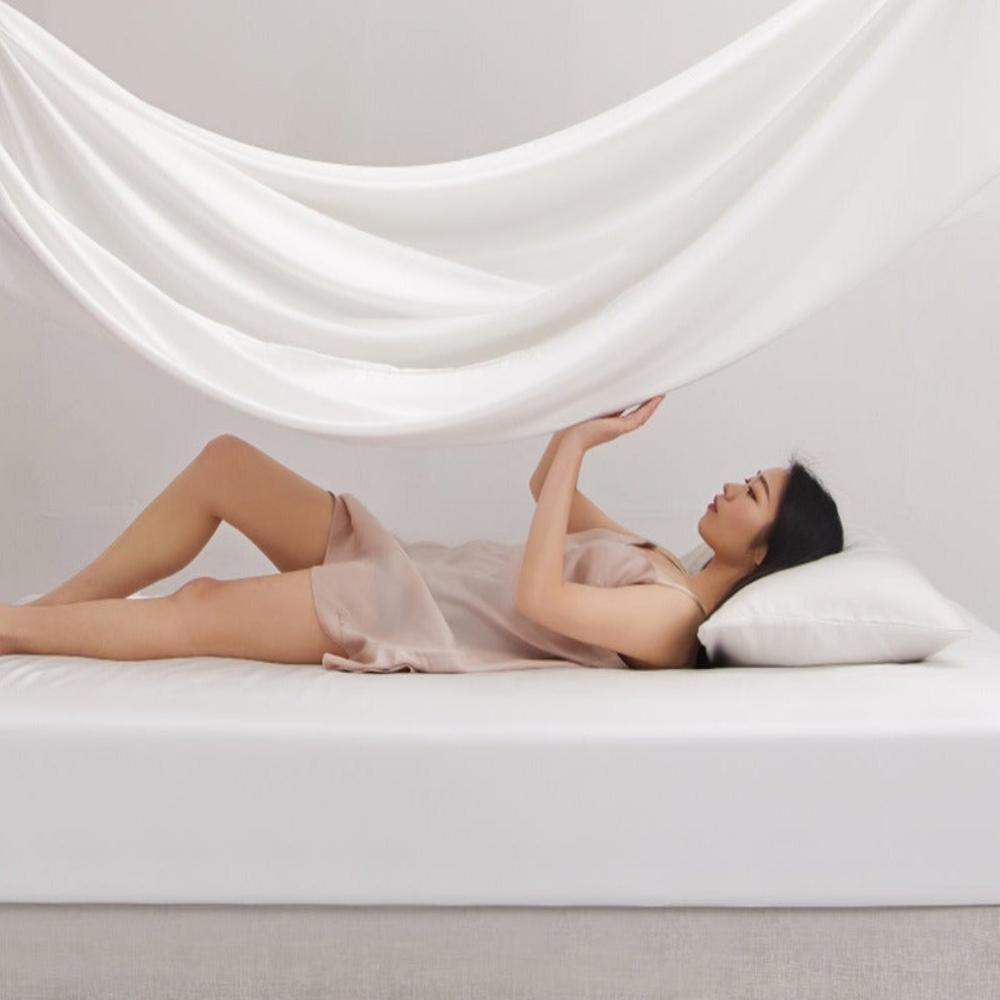 100% Mulberry Silk Fitted Sheet Pillowcases Set - Anna's Linens