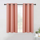 Set of 2 Blackout Window Curtain Treatment Thermal Insulated Grommet Blackout Drapery Panels